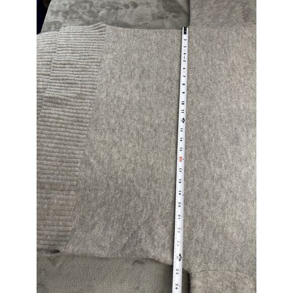 & Other Stories Gray Wool Mohair Blend Turtleneck Sweater Ribbed Hem Size L - Picture 5 of 9